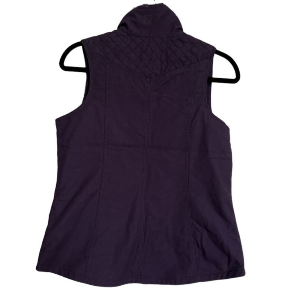 Noble Outfitters Purple Canvas Vest with Faux Fur - Picture 6 of 12